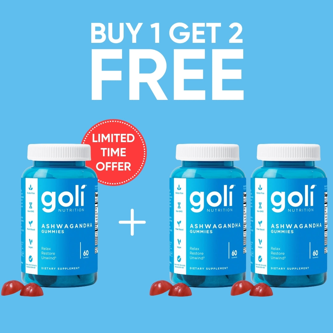 Buy 1 Get 2 FREE Goli® Ashwagandha Gummies