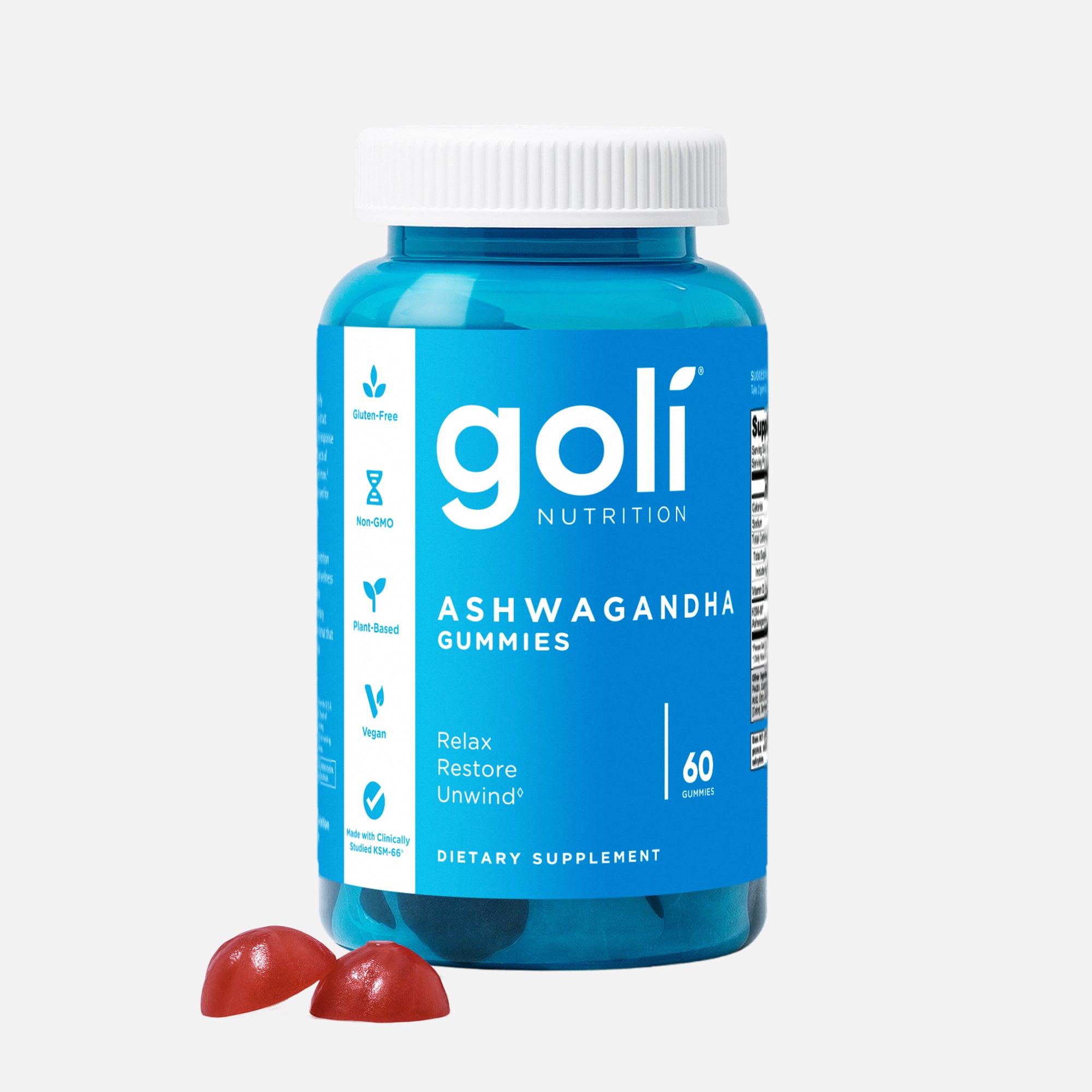 1 Pack Goli® Ashwagandha Gummies + FREE Sleep Gummies