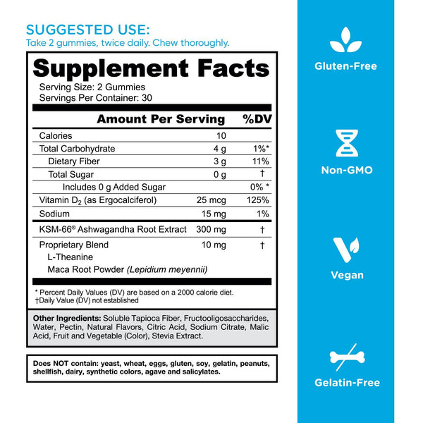 Zero Sugar Ashwagandha+ Gummies
