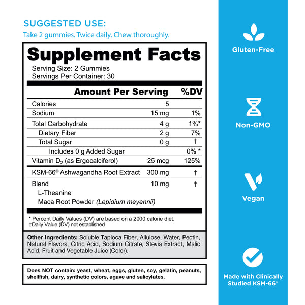 Zero SugarAshwagandha+ Gummies